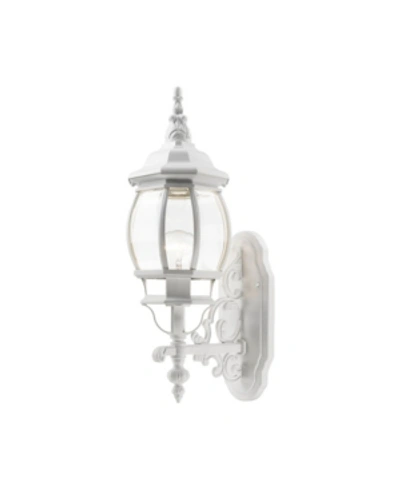 Livex Frontenac 1 Light Outdoor Wall Lantern In White