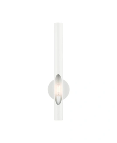 Livex Acra 1 Light Single Sconce In White