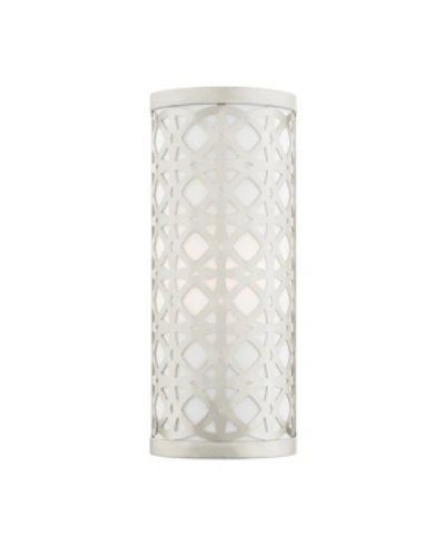 Livex Calinda 1 Light Single Sconce In Silver-tone