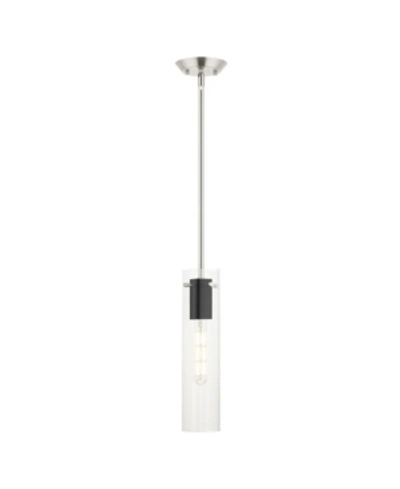 Livex Beckett 1 Light Pendant In Silver-tone