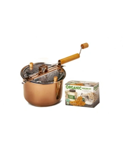 Wabash Valley Farms Organic Popcorn Copper Plated Whirley Pop Popcorn Diy Set In No Color