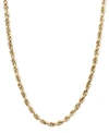 Macy's Rope Chain 24" Necklace (1-3/4mm) In 14k Yellow Gold