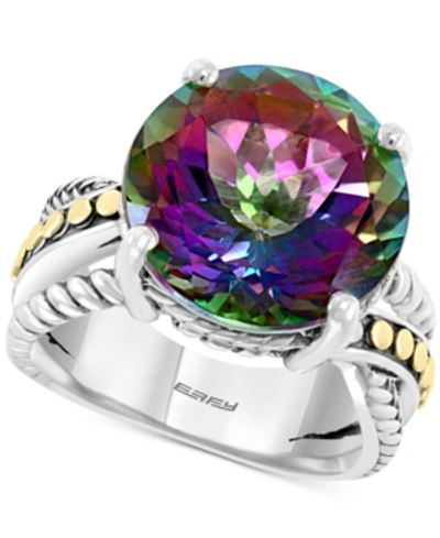 Effy Collection Effy Mystic Topaz Statement Ring (12-5/8 Ct. T.w.) Ring In Sterling Silver & 18k Gold