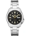 SEIKO MEN'S AUTOMATIC 5 SPORTS STAINLESS STEEL BRACELET WATCH 40MM