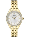 SEIKO WOMEN'S GOLD-TONE BRACELET WATCH 29MM