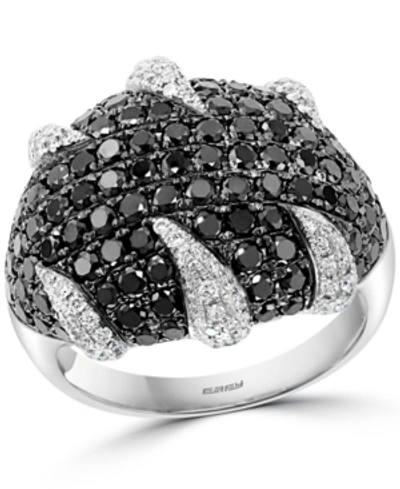 Effy Collection Effy Black & White Diamond Statement Ring (2-3/4 Ct. T.w.) In 18k White Gold