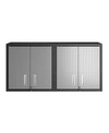 MANHATTAN COMFORT FORTRESS 30" FLOATING TEXTURED METAL GARAGE CABINET WITH ADJUSTABLE SHELVES