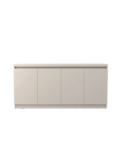 Manhattan Comfort Viennese 62.99" 6- Shelf Buffet Cabinet In Off-white