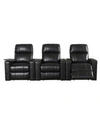 ABBYSON LIVING THOMAS POWER FAUX LEATHER RECLINER, SET OF 3
