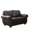 ABBYSON LIVING ARIEL LEATHER LOVESEAT