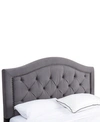 ABBYSON LIVING EDWYN KING/CALIFORNIA KING TUFTED VELVET HEADBOARD