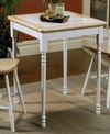 COASTER HOME FURNISHINGS AUGUSTIN SQUARE TILE TOP CASUAL DINING TABLE