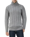 X-RAY X-RAY MEN'S CABLE KNIT ROLL NECK SWEATER