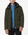 Marc New York Montrose Mid Length Water Resistant Puffer Coat In Forest