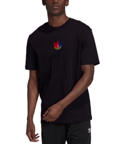 Adidas Originals Adidas Men's Originals 3d Trefoil Graphic T-shirt In Black/black