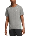 Nike Dri-fit Rise 365 Future Fast Running T-shirt In Grey Heather