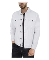 X-ray Distressed Denim Jacket - Slim Fit In White