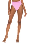 L*space Frenchi Bikini Bottom In Bright Fuschia In Rosebud