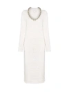 BOTTEGA VENETA BOTTEGA VENETA CHAIN EMBELLISHED KNIT DRESS