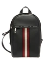 Bally Men's High Point Leather Sling Backpack In Black