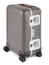 Fpm Men's 53 Bank Cabin Spinner 21" Carry-on Suitcase In Steel Grey