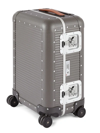 Fpm 53 Bank Cabin Spinner 21" Carry-on Suitcase In Steel Grey
