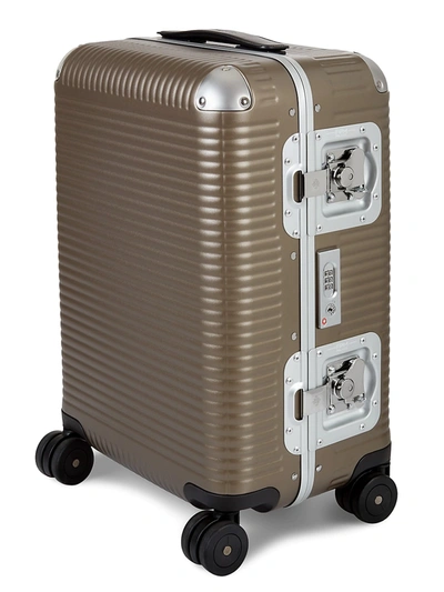 Fpm Men's 55 Bank Light Cabin Spinner 21" Carry-on Suitcase In Matte Almond