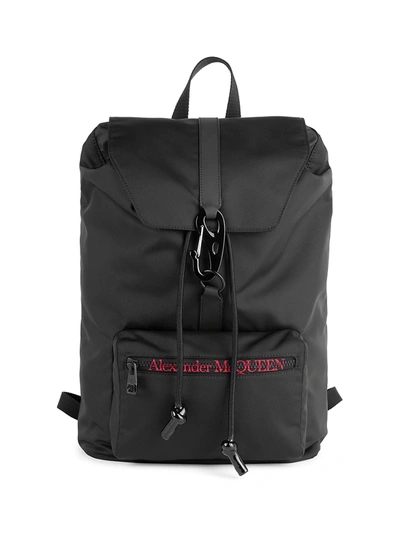 Alexander Mcqueen Urban Logo-print Backpack In Black