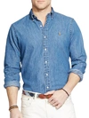 POLO RALPH LAUREN MEN'S CLASSIC-FIT DENIM SHIRT,400010034391