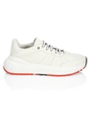 Bottega Veneta Speedster Chunky Sole Leather Low-top Trainers In White