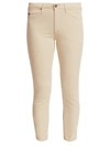 AG PRIMA SATEEN MID-RISE CROP CIGARETTE trousers,400010485560