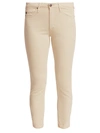 AG PRIMA SATEEN MID-RISE CROP CIGARETTE PANTS,400010485560