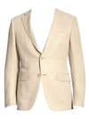SAKS FIFTH AVENUE MEN'S COLLECTION BY SAMUELSOHN CLASSIC-FIT LINEN & SILK SPORTCOAT,0400086849418