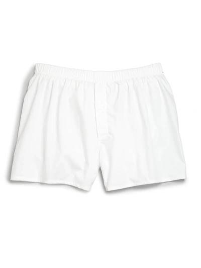 Hanro Fancy Woven Boxers In White