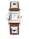 HERMES WOMEN'S MÉDOR 27MM STAINLESS STEEL & LEATHER STRAP WATCH,400087461156