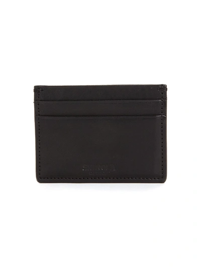 Shinola Leather Card Case In Black