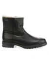 Mephisto Leonardo Hydroprotect Waterproof Genuine Shearling Lined Boot In Black