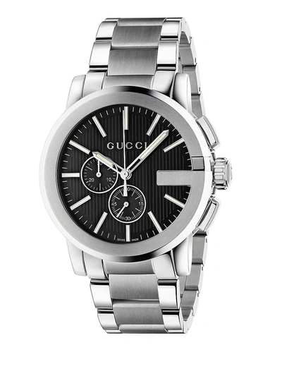 Gucci Stainless Steel G-chrono Watch In Metallic