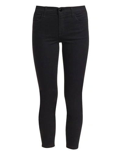 J Brand 835 Cropped Glittered Mid-rise Skinny Jeans In Vanity