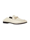 Gucci Brixton Leather Horsebit Loafers In Mystic White