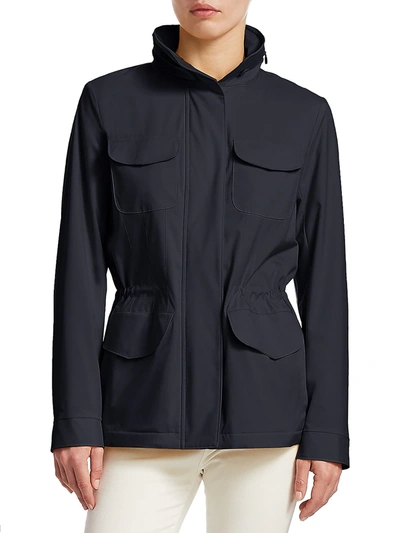 Loro Piana Traveler Windmate&reg; Stretch Storm System&reg; Jacket In Navy Blue