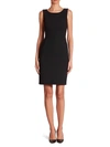 Akris Double-face Sheath Dress In Black