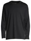 HANRO MEN'S NIGHT AND DAY SOLID LONG SLEEVE TEE,400091781145