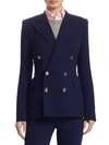 Ralph Lauren Iconic Style Camden Double-breasted Wool Jacket In Navy