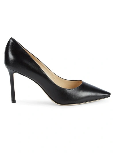 Jimmy Choo Romy 100mm Leather High-heel Pumps In Black  