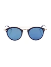 Oliver Peoples Remick 50mm Round Sunglasses In Blue