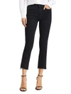 Mother The Insider Mid-rise Frayed Step-hem Stretch Crop Jeans In Not Guilty