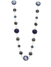 Ippolita Sterling Silver Lollipop Lapis Doublet, London Blue Topaz & Hematite Necklace In Eclipse, 36