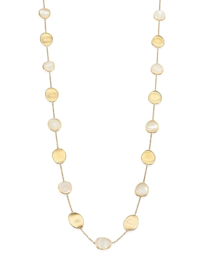 Marco Bicego Lunaria 18k Yellow Gold White Mother-of-pearl Short Necklace