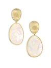 MARCO BICEGO WOMEN'S LUNARIA MEDIUM 18K YELLOW GOLD & WHITE MOTHER-OF-PEARL EARRINGS,400095688626